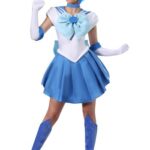 ＼ワンダフル 全品P5倍／Sailor Moon: Sailor Mercury コスチューム for Women レディース コスプレ 衣装 女性 仮装 女性用 イベント パーティ 学芸会 ギフト プレゼント