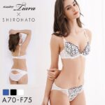 50％OFF (セントオードリー)St.Audrey tiara グラッシーフラワー SHIROHATO 別注 ブラジャー ショーツ セット [ 下着 レディース ブラ＆ショーツ ブラ ブラセット ブラショーツ 上下セット 盛り 盛れる 厚手 谷間 バストアップ ]