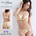 20％OFF (セントオードリー)St.Audrey tiara SHIROHATO 別注 ブラジャー ショーツ セット ムスク グラデーション ダブルパッド 3/4カップ レディース