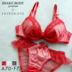 30％OFF (シェイクボディー)Shake Body ラブリービッグ リボン ブラジャー ショーツ セット SHIROHATO 別注 大きいサイズ レディース